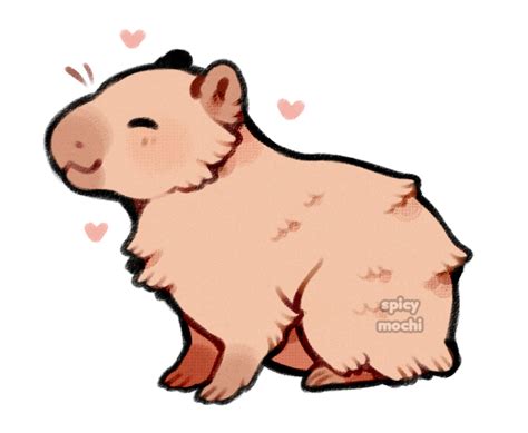 Cute Baby Capybara Clipart Illustration Stock Illustration - Clip Art Library