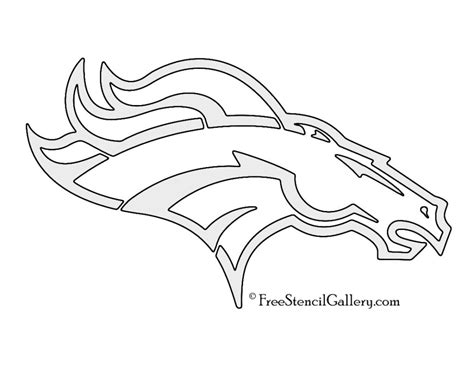 NFL Denver Broncos Stencil | Free Stencil Gallery