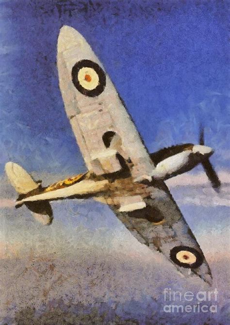 RAF Spitfire, WWII Painting by Esoterica Art Agency - Fine Art America