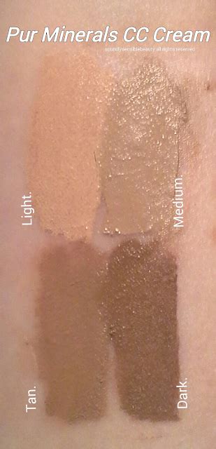 Pür Minerals 4-in-1 Foundation SPF15 vs. Pur Minerals CC Cream SPF 40 ...