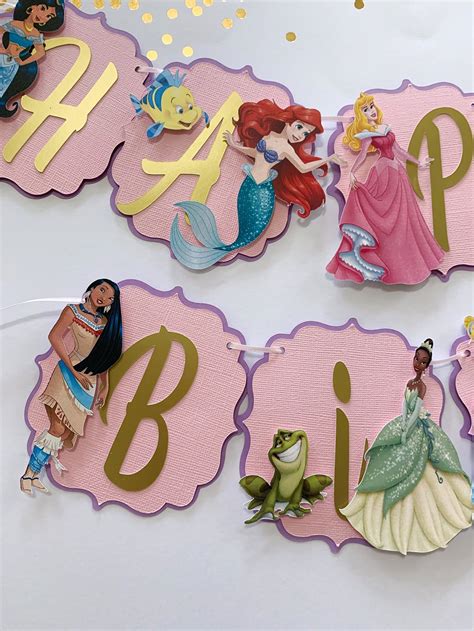 Princess Birthday Banner Princess Party Decorations Princess - Etsy