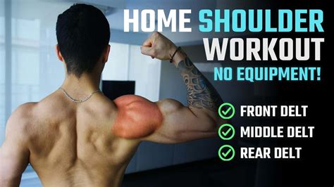 The BEST Shoulder Workout At Home For Growth (NO EQUIPMENT)