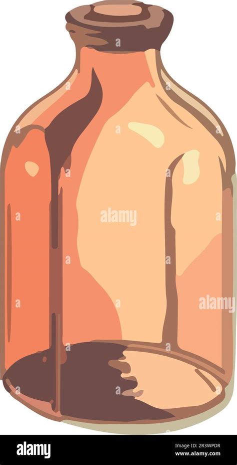 old jar with antique glass Stock Vector Image & Art - Alamy