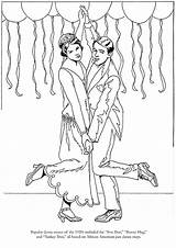 Coloring Page In The Roaring Twenties Flappers Pages sketch template