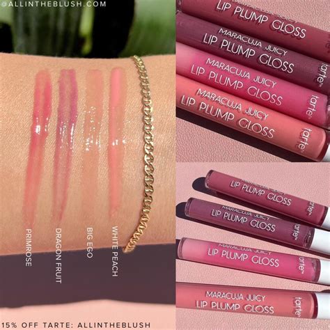 Tarte Maracuja Juicy Lip Plump Gloss Review & Swatches + Save 15% off Tarte with Code ...