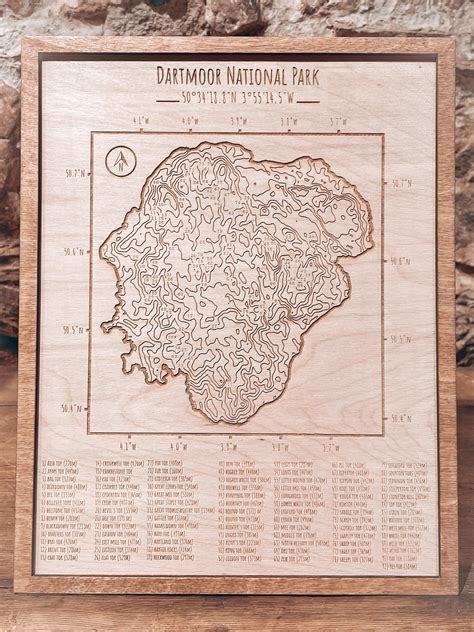 Dartmoor Map Map of Dartmoor Tors Walker Climber Gift - Etsy Canada in 2022 | Dartmoor, Devon ...