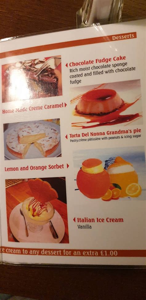 Menu at Caravaggio Italian Restaurant, London, 47 Camberwell Church St