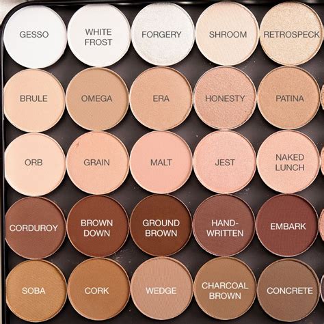 Swatches: MAC Neutral Eyeshadows Photos + Swatches | Eyeshadow, Mac ...