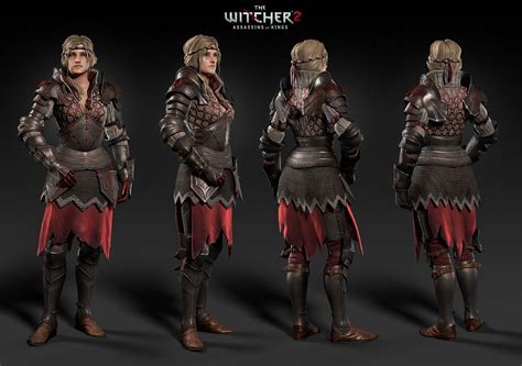 Witcher 2 Assasins of Kings models | The witcher, Female armor, Character models
