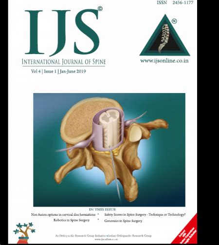 International Journal of Spine Vol 4 | Issue 2 | July – December 2019 – International Journal of ...