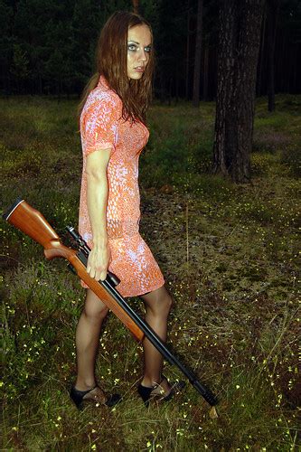 Hunting | Woman with hunting rifle. My free gallery to use i… | Flickr