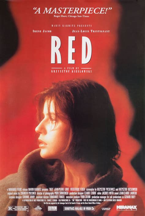 Three Colors: Red Original 1994 U.S. One Sheet Movie Poster ...