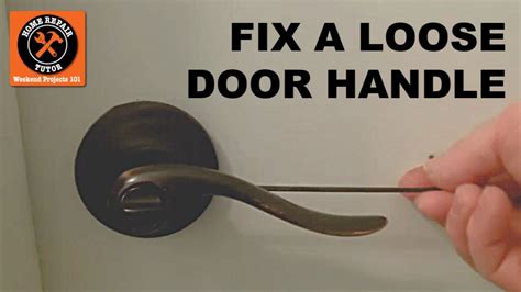 How to Fix a Loose Door Handle - YouTube