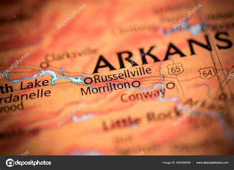 Russellville Arkansas Usa Map Stock Photo by ©aliceinwonderland2020 460586094