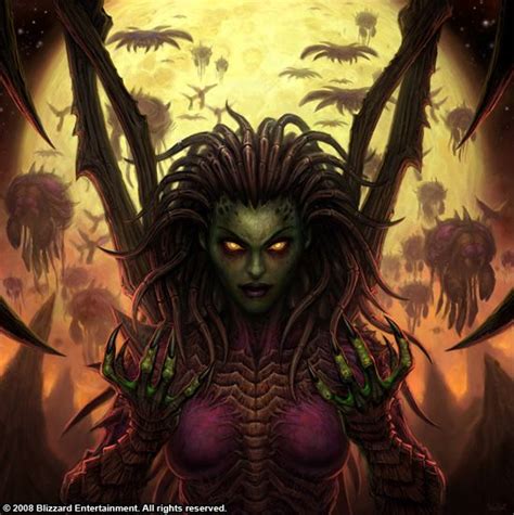 sarah kerrigan fan art - Google Search | Starcraft, Board games, Female demons