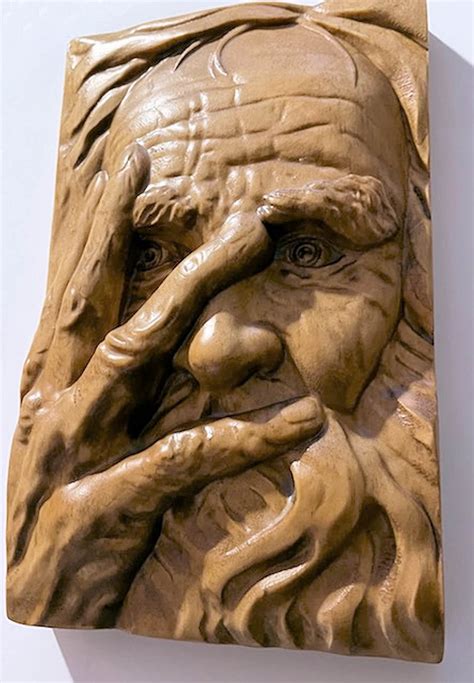 Wood Carving OLD MAN 8.5 X 5.5 X 1.5 Wall - Etsy