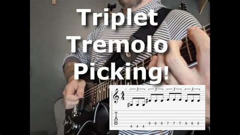 Triplet Tremolo Picking Guitar Lesson - YouTube