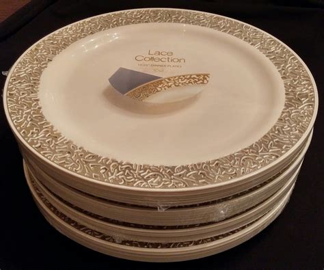 Rustic Plastic Plates For Wedding - jenniemarieweddings