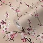 AS Creation Floral Blossom Tree Branches Wallpaper Beige Pink White ...