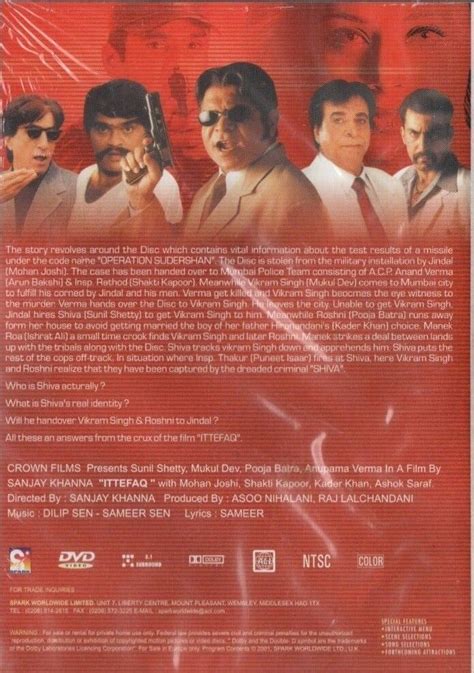 ITTEFAQ - SPARK ORIGINAL BOLLYWOOD DVD - Sunil Shetty, Mukul Dev, Pooja Batra. | eBay