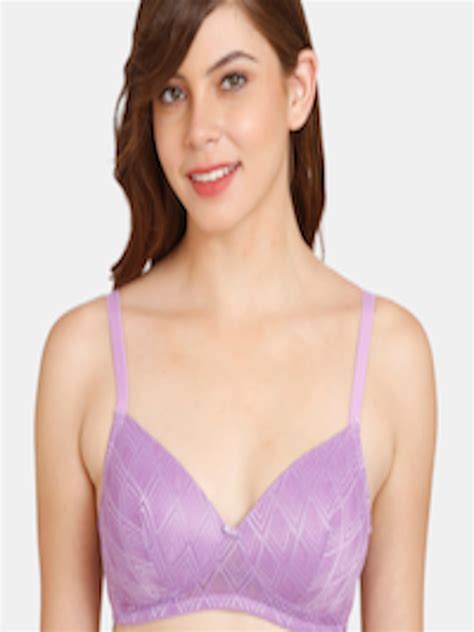 Buy Rosaline By Zivame Purple Abstract Bra Lightly Padded - Bra for Women 19613664 | Myntra