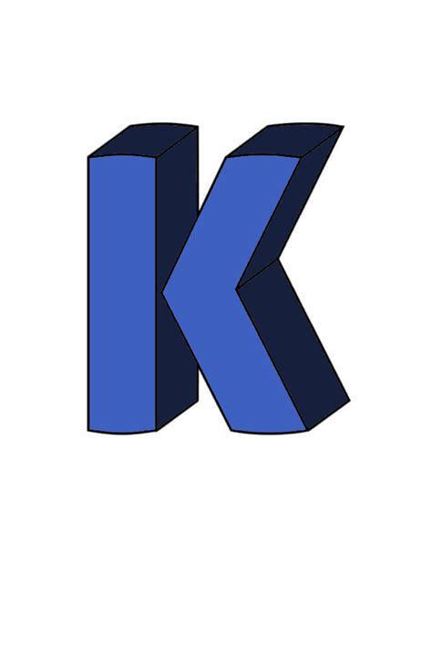 3D Bubble Letter K - The Letter K Fan Art (44892750) - Fanpop
