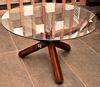 Buy Round Glass Dining Table Online in India | The Home Dekor
