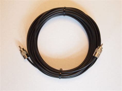 RG-58 Coax cable 20 Metre Lead 2 x PL259 Connectors - The Ham Shack