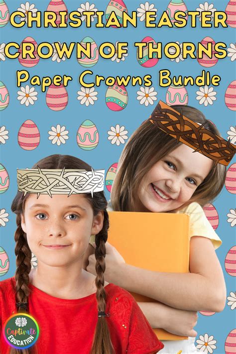 Bundle Crown of Thorns Jesus Paper Crown Christian Easter Craft Hat Activity | Easter christian ...