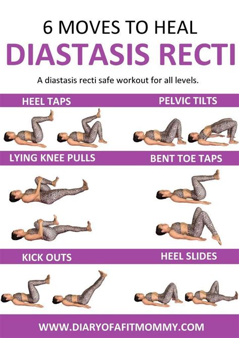 HEAL THE GAP: DIASTASIS RECTI WORKOUT - Diary of a Fit Mommy | Post ...