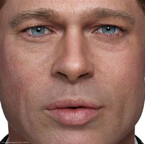 This CGI Potrait of Brad Pitt makes you want to update your workflow | CG Daily News Wrinkled ...