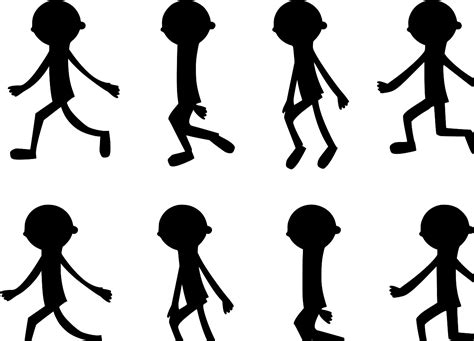 SVG > figure cartoon animation walk - Free SVG Image & Icon. | SVG Silh