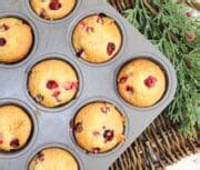 Cranberry Cornbread Muffins - Cheese Curd In Paradise