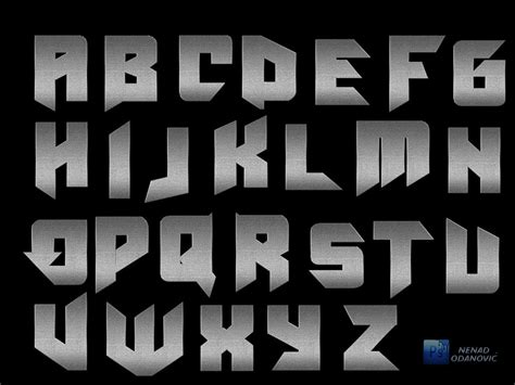 Metal Letters Png by odanovic on DeviantArt