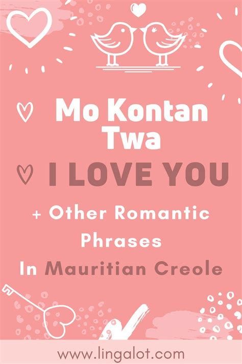 How To Say ‘I Love You’ In Mauritian Creole + Other Romantic Phrases ...