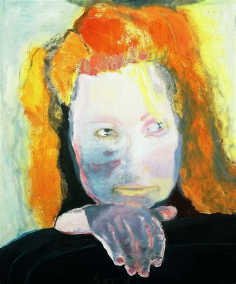 Marlene Dumas, Het Kwaad is Banaal, 1984, olieverf op doek, 125,5 x 105 ...