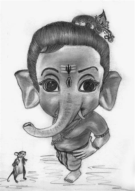 Ganesh Pencil Drawing at PaintingValley.com | Explore collection of Ganesh Pencil Drawing