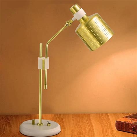 Nordic personality golden robot black and white table lamp post-modern creative model room ...