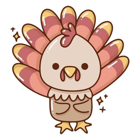 Cute Thanksgiving Turkey Cartoon PNG & SVG Design For T-Shirts | Turkey ...