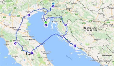 Map Of Italy And Croatia - Share Map