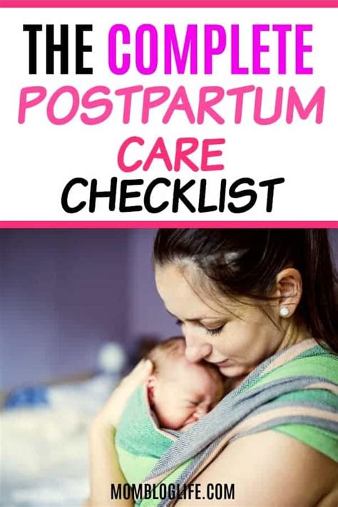 The Complete Postpartum Care Checklist - Essential Postpartum Items