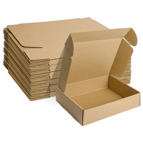 MEBRUDY 12x9x3 Inches Shipping Boxes Pack of 20, Small Corrugated Cardboard Box for Mailing ...