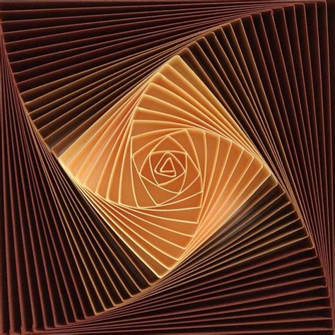 I created this Spiral paper Wall Art. I named it Cappuccino : r/SacredGeometry