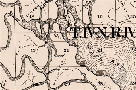 Vintage Napa County Map 1895 Old Map of Napa County | Etsy