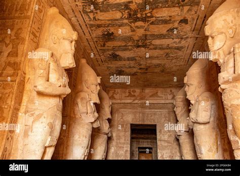 Inside Main Temple of Abu Simbel, Egypt Stock Photo - Alamy