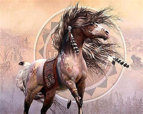 Buy Horse Warrior Diamond Painting Kit up to 30% Off | Pretty Neat Creative | Native american ...