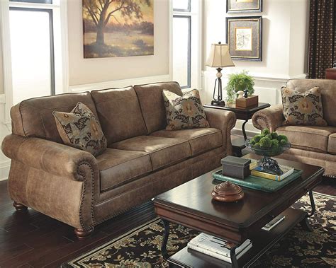 Ashley Furniture Signature Design - Larkinhurst Sofa - Contemporary Style Couch - Earth ...