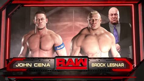 WWE 2K18: John Cena v Brock Lesnar - YouTube