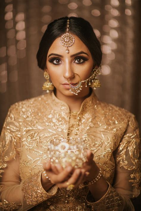 Shades of Gold: Indian Bridal Gowns http://www.realweddings.ca Simple ...