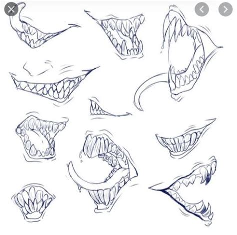 Mouth sketches | Scary drawings, Teeth art, Concept art drawing